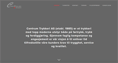 Desktop Screenshot of centrum-trykkeri.no